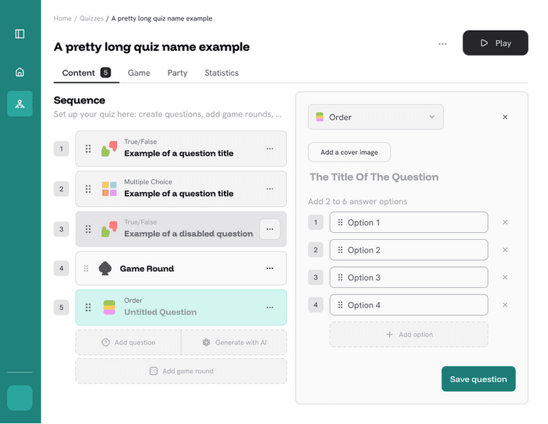 EdQuest — AI Quiz Platform Web App Design & Development